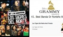 Los Tigres a ganar su sexto premio Grammy